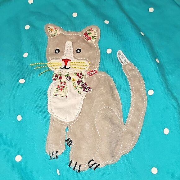 Polka dot kitty sweater size 4-5 - Picture 2 of 7